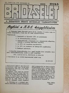 Bridzsélet 1970. december [antikvár]