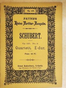 Franz Schubert - Quartett No. 3. E-dur [antikvár]