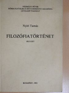Nyíri Tamás - Filozófiatörténet [antikvár]