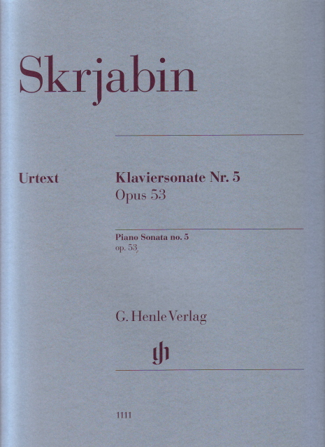 SZKRJABIN (SKRJABIN) - KLAVIERSONATE NR.5 OP.53 URTEXT (VALENTINA RUBCOVA / MICHAEL SCHNEIDT)