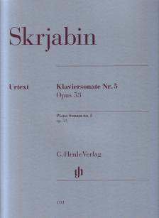 SZKRJABIN (SKRJABIN) - KLAVIERSONATE NR.5 OP.53 URTEXT (VALENTINA RUBCOVA / MICHAEL SCHNEIDT)