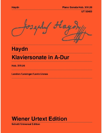 HAYDN JOSEPH - KLAVIERSONATE IN A-DUR HOB.XVI:26
