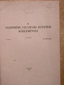 Babos Barnabás - A Veszprémi Vegyipari Egyetem közleményei 11. kötet 2. füzet [antikvár]