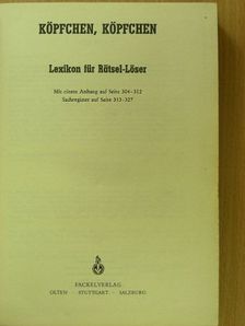 Johannes Feddersen - Köpfchen, köpfchen [antikvár]