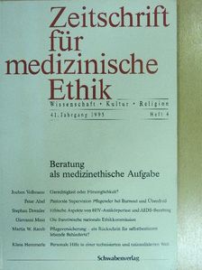 Giovanni Maio - Zeitschrift für medizinische Ethik 1995/4 [antikvár]