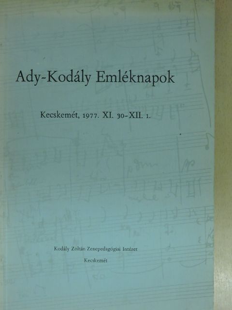 Bárdos Lajos - Ady-Kodály Emléknapok [antikvár]