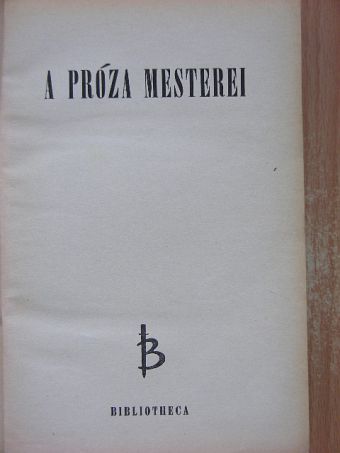 Anatole France - A próza mesterei [antikvár]