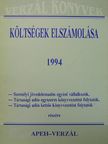 Dr. Mészáros Gyuláné - Költségek elszámolása 1994 [antikvár]