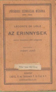 Lisle, Leconte De - Az erinnysek [antikvár]