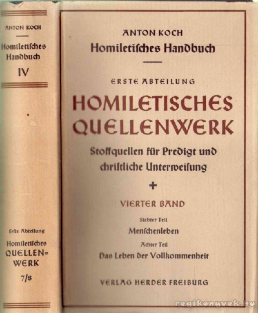 Koch, Anton - Homiletisches quellenwerk [antikvár]