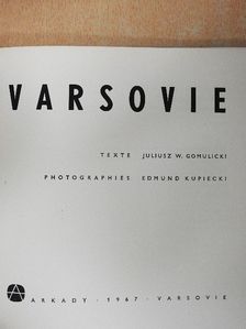 Juliusz W. Gomulicki - Varsovie [antikvár]