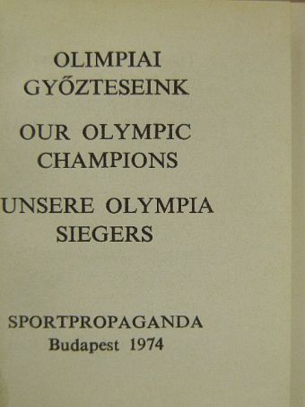 Olimpiai győzteseink (minikönyv) [antikvár]