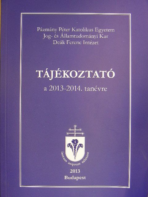 Tájékoztató a 2013/2014. tanévre [antikvár]