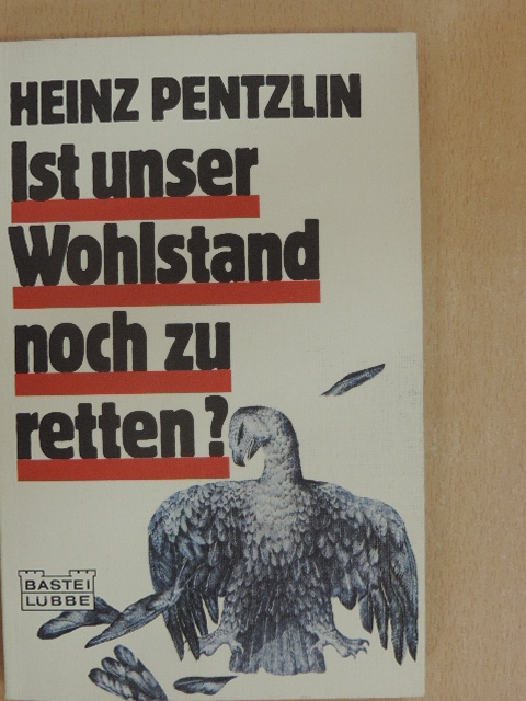 Heinz Pentzlin - Ist unser Wohlstand noch zu retten? [antikvár]