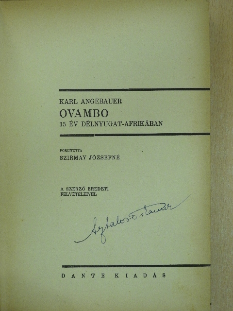 Karl Angebauer - Ovambo [antikvár]