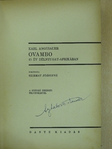 Karl Angebauer - Ovambo [antikvár]