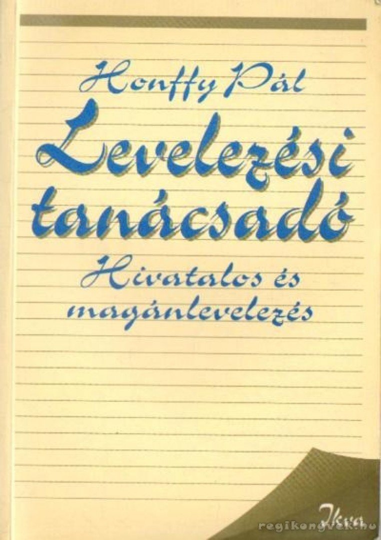 Honffy Pál - Levelezési tanácsadó [antikvár]