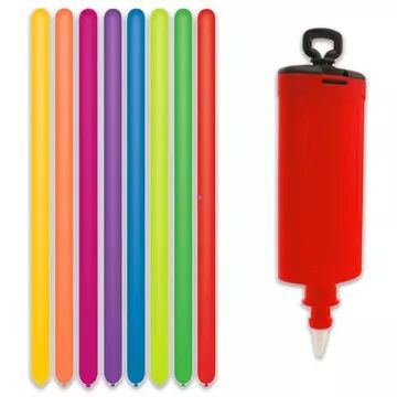 Modellező lufi 10 darabos, pumpával