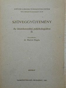 Bizzi - Szöveggyűjtemény az összehasonlító pszichológiához II. [antikvár]