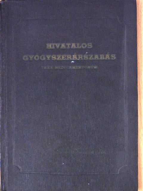 Hivatalos gyógyszerárszabás [antikvár]
