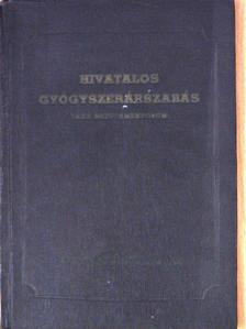 Hivatalos gyógyszerárszabás [antikvár]