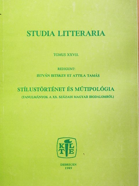 Dobos István - Studia Litteraria Tomus XXVII. [antikvár]