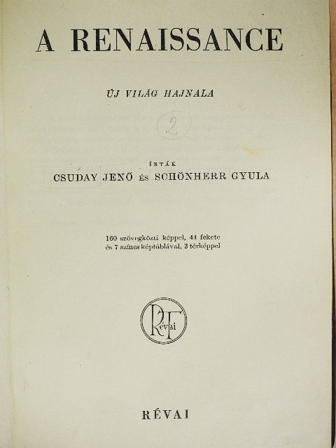 Csuday Jenő - A renaissance [antikvár]