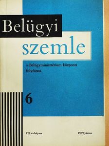 Czövek Imre - Belügyi szemle 1969. június [antikvár]