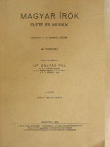 Dr. Gulyás Pál - Magyar írók élete és munkái I. (töredék) [antikvár]