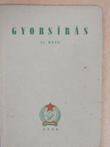 Barabási László - Gyorsírás könyv II. [antikvár]