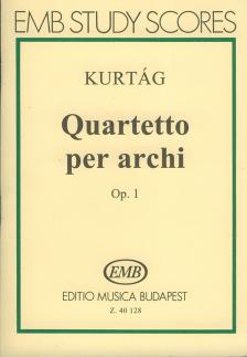 KURTÁG - QUARTETTO PER ARCHI OP.1,KISPARTITÚRA