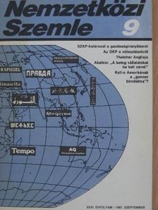 E. Primakov - Nemzetközi Szemle 1987. szeptember [antikvár]