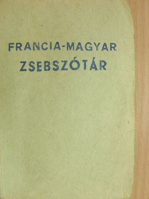 Francia-magyar zsebszótár [antikvár]