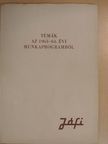 Dr. Horváth György - Témák az 1963-64. évi munkaprogramból [antikvár]