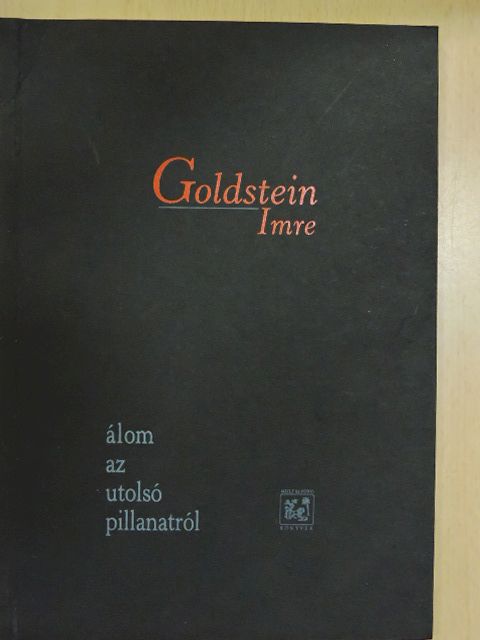 Goldstein Imre - Álom az utolsó pillanatról [antikvár]