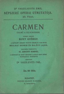 Vaszilievits Emil, Bizet György - Carmen [antikvár]