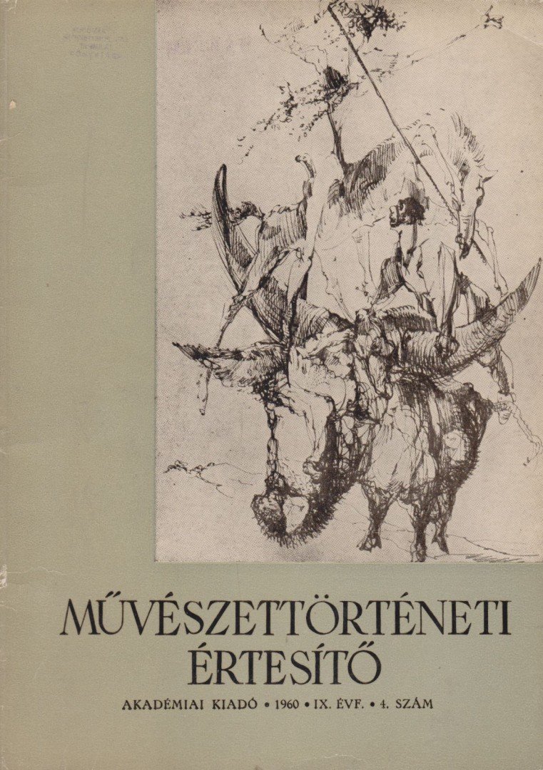 Fülep Lajos - Művészettörténeti értesítő IX. évf. 4. szám [antikvár]