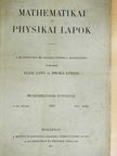 Békefy Imre - Mathematikai és physikai lapok 1917. január-március [antikvár]
