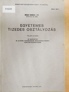 Egyetemes tizedes osztályozás 64-65. [antikvár]