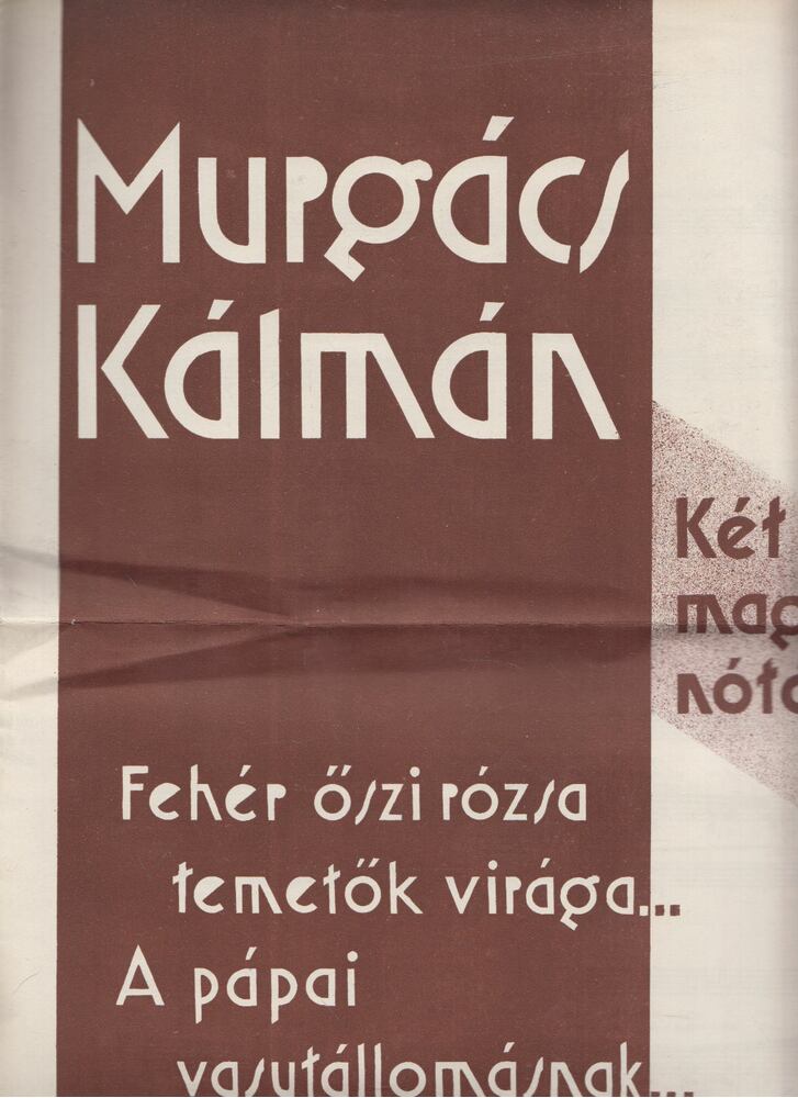 Murgács Kálmán, Göde Jenő - Murgács Kálmán két magyar nótája [antikvár]