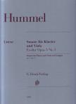 HUMMEL - SONATE FÜR KLAVIER UND VIOLA ES-DUR OP.5 NR.3 URTEXT (HERTTRICH / SCHILDE / ZIMMERMANN)