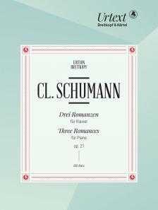 SCHUMANN CLARA - DREI ROMANZEN FÜR KLAVIER OP.21