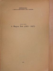 Szalai Imre - A Magyar Írás (1921-1927) [antikvár]
