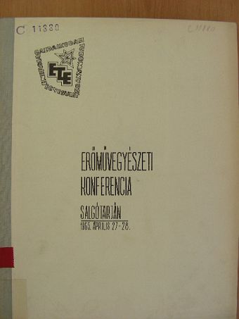 Chovanec Tibor - Erőművegyészeti Konferencia [antikvár]