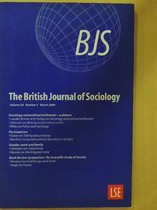 Paul Johnson - The British Journal of Sociology March 2004 [antikvár]