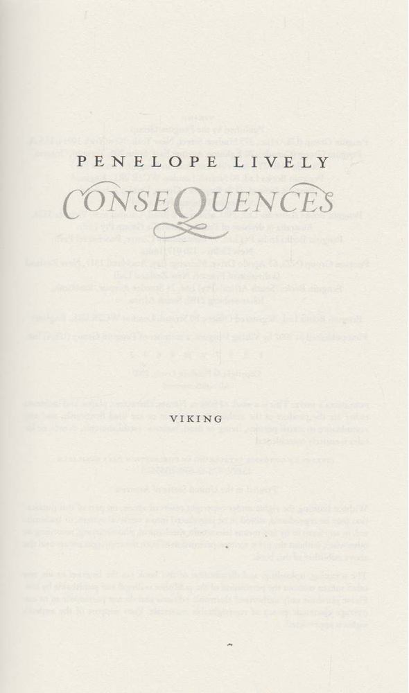 Penelope Lively - Consequences [antikvár]