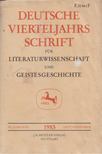 Richard Brinkmann, Walter Haug - Deutsche Vierteljahrsschrift für Literaturwissenchaft und Geistesgeschichte - 59. Jahrgang 1985 Dezember Heft 4 [antikvár]