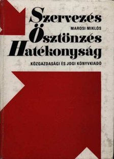 Marosi Miklós - Szervezés-ösztönzés-hatékonyság [antikvár]