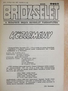 Bridzsélet 1971. március [antikvár]