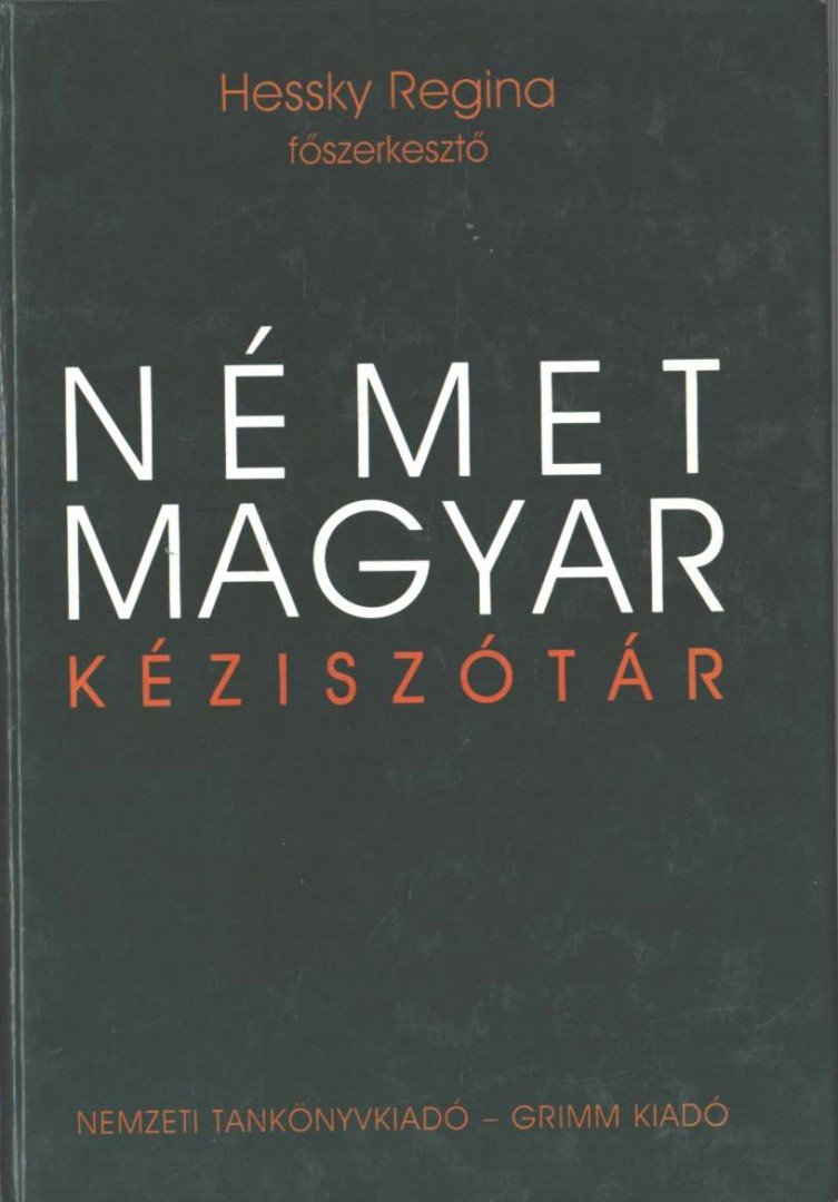 Hessky Regina - Német-magyar kéziszótár [antikvár]